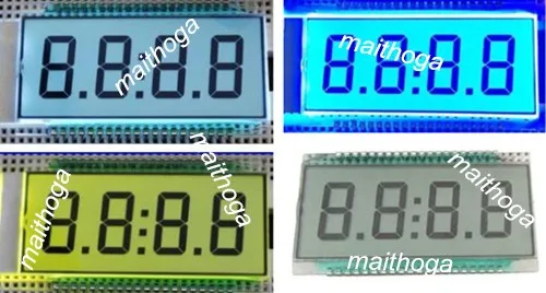 40PIN TN позитивный 4 разрядный сегментный ЖК дисплей с белой/желтой зеленой/синей