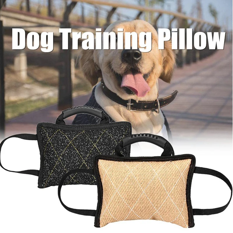 

Durable Dog Training Bite Pillow German Shepherd Rottweiler Interactive Toy Playing Chewing Training Teeth Cleaning Toys