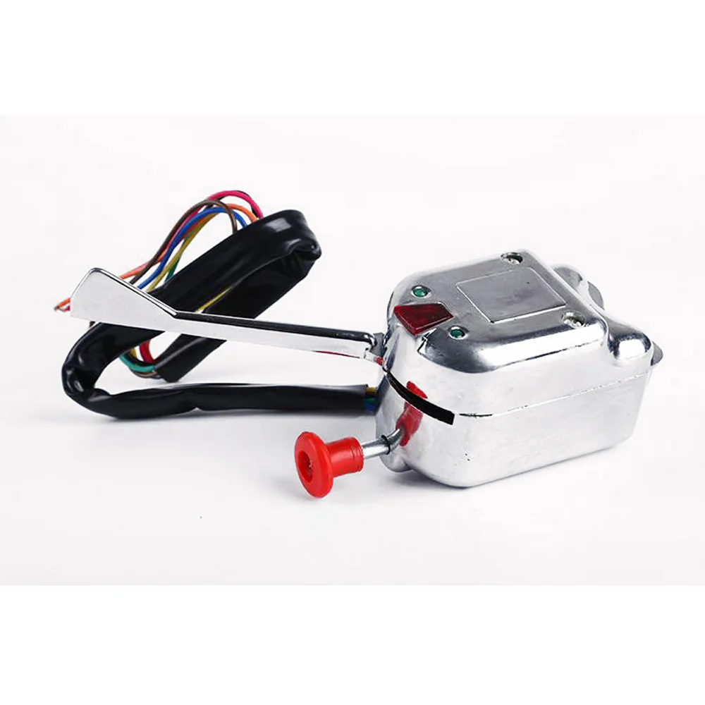 

Автомобильный Универсальный уличный горячий стержень хромированный поворотный переключатель для Ford 12 В Уличный поворотник для GMC