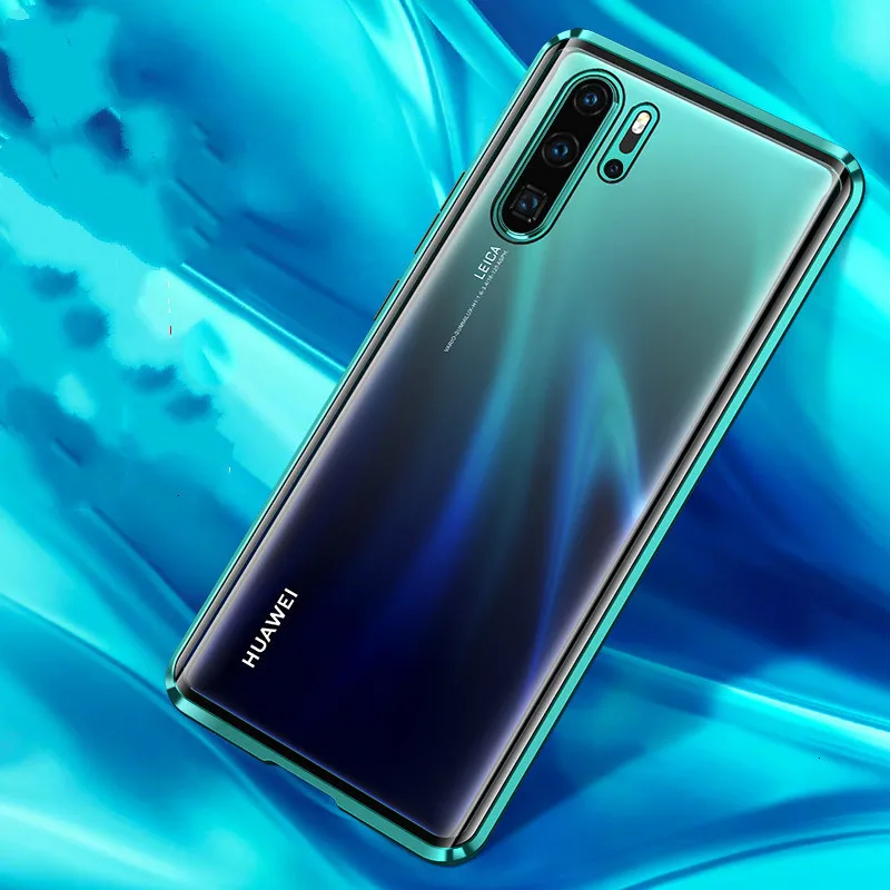 Huawei Nova5T чехол Nova 5 T чехол прозрачный металлический магнитный передний стеклянный задний Чехол чехол для телефона для huawei Nova 5 T 5 T Honor 20 9x чехол