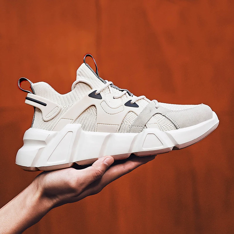

2021 Trendy Men's Sneakers Portable Breathable Men Shoes Big Size Women Sneakers Comfortable Gym Casual