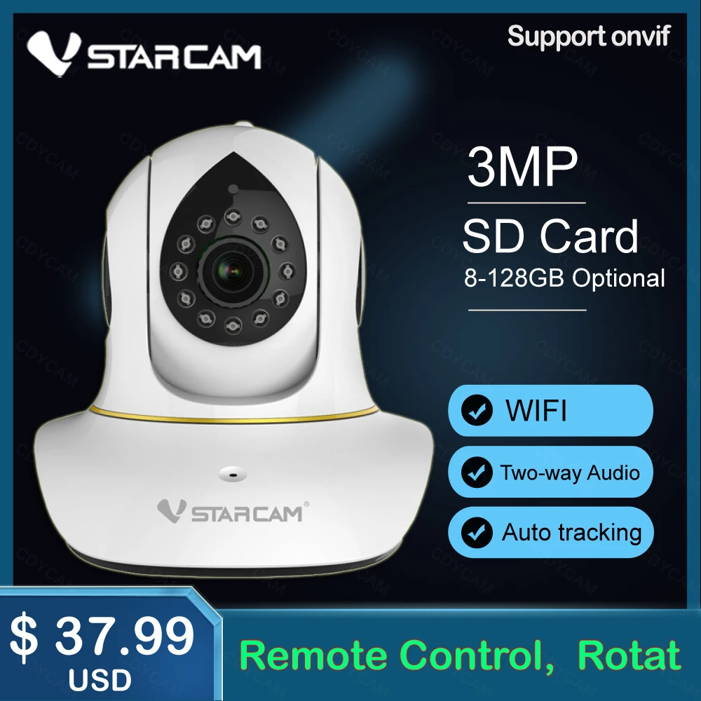 Vstarcam C38S 1080P Видеоняни и радионяни 3MP Wifi 2 способа аудио Смарт Камера с обнаружения