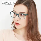 Оправа для очков ZENOTTIC Женская, модная ацетатная оправа для очков кошачий глаз, оптические очки с деревянными дужками оправа