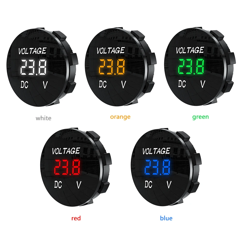 

D3 Автомобиль Мотоцикл 12-24 В цифровая панель вольтметр светодиодный дисплей измеритель напряжения универсальный для авто мотоцикл Лодка Гр...