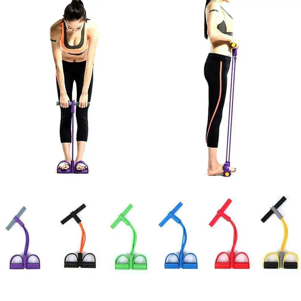 Многофункциональный регулируемый Натяжной канат 4-жильный тренажер