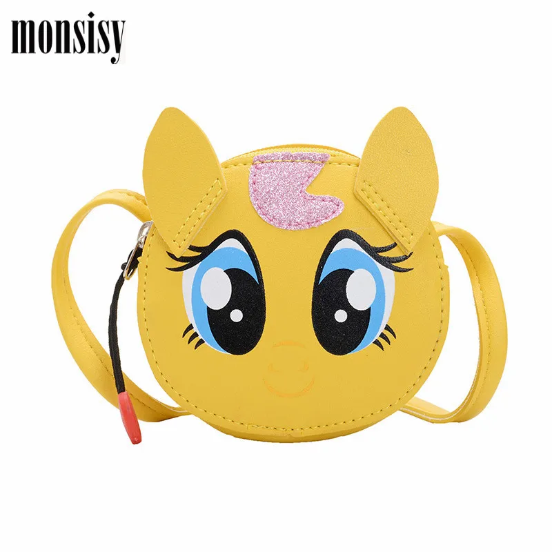 Monsisy Детский кошелек для монет из искусственной кожи сумки через плечо девочек