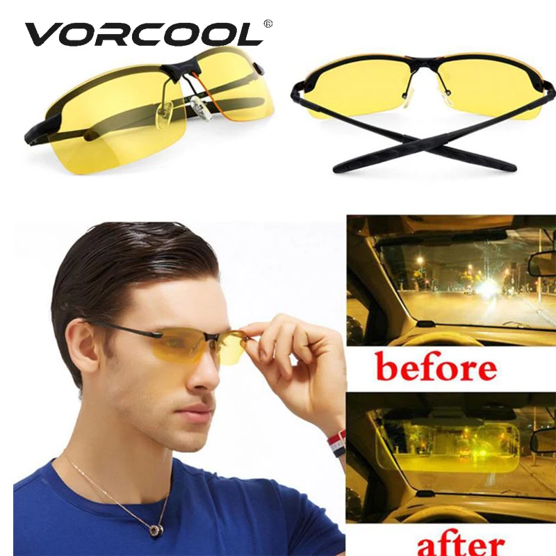 Очки для вождения VORCOOL антибликовые поляризационные очки автомобиля с ночным