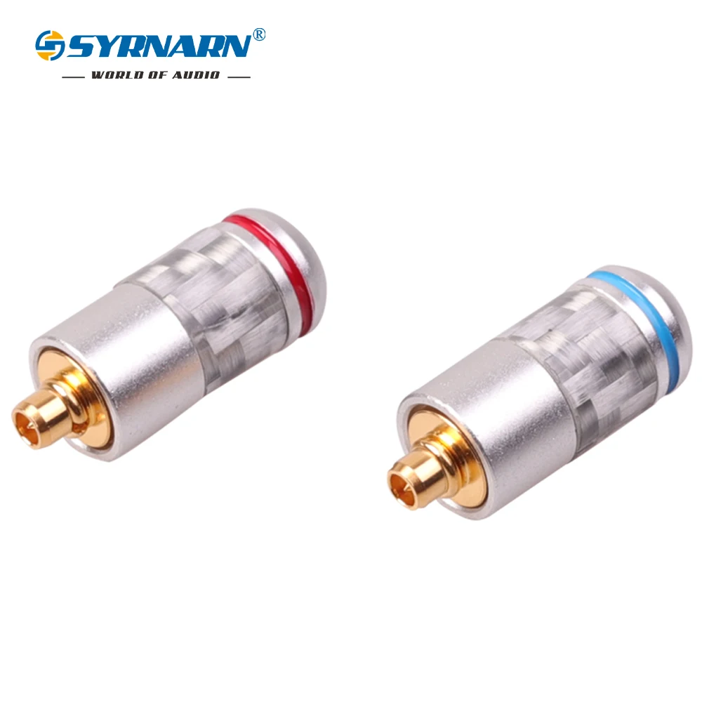 

SYRNARN 1 Pair Beryllium Copper Carbon Fiber Four-layer Gold-plated MMCX Plug SE846 525 Gray Oriole A3 300AP for 3.5mm cable