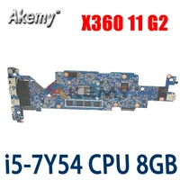 for hp probook x360 11 g2 laptop motherboard with i5 7y54 cpu 8gb ram 6050a2908801 mb 938552 001 938552 601 100 tested