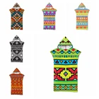 Пляжное полотенце из микрофибры, с геометрическим принтом, для бассейна, сменный халат, плащ, унисекс, банный халат с капюшоном, пончо для серфинга, полотенце, купальник