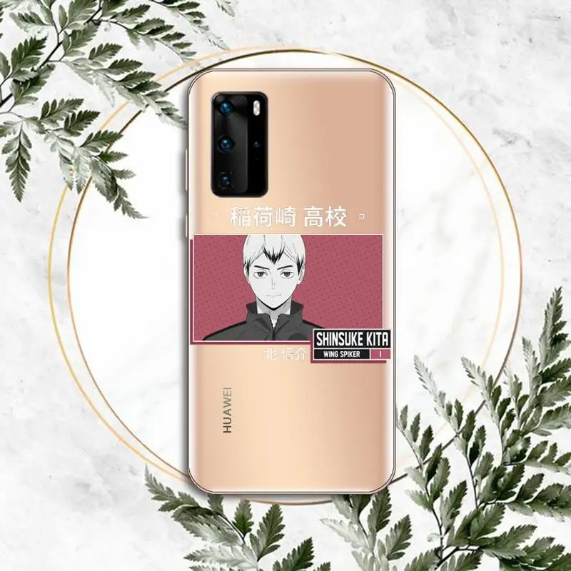 

Haikyuu volleyball Colleges Phone Case Transparent for Huawei P honor 8 10i 20 30 40 smart 2019