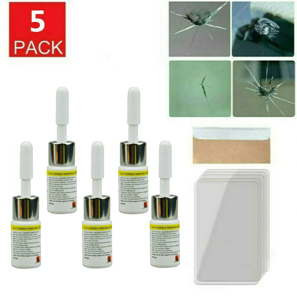 

By traffic accidents Repair Liquid Crashes 5 Pack Auto Nano Windshield crack