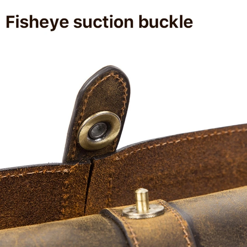 Чехол-органайзер из натуральной кожи для часов с 3 отделениями