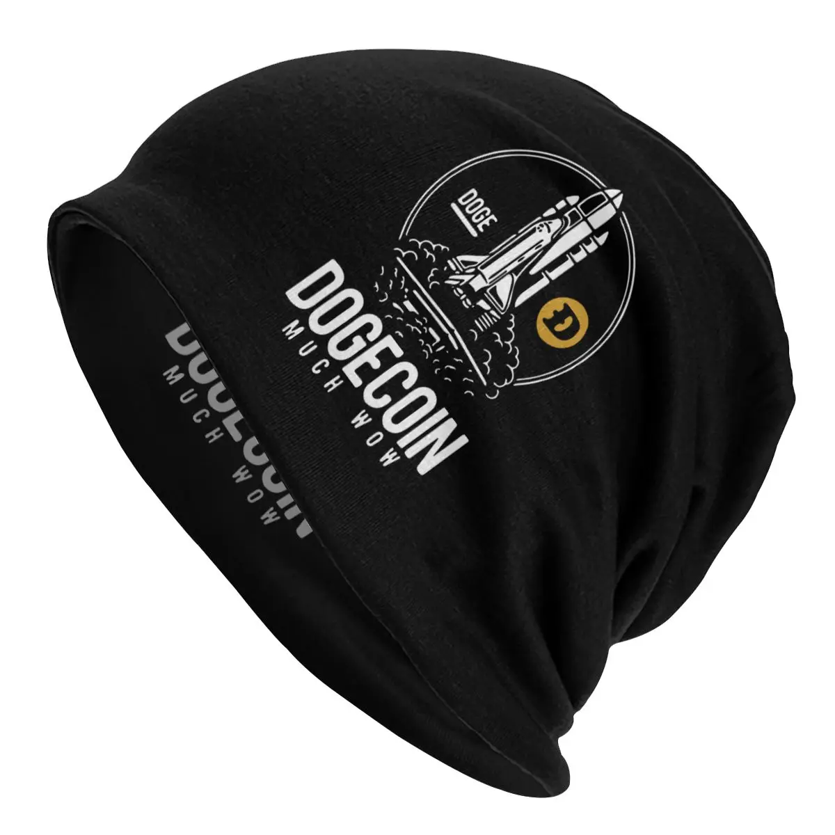 

Dogecoin Rocket To The Moon Bonnet Hats Bitcoin Crypto Btc Blockchain Knitting Hats Hip Hop Ski Skullies Beanies Hats Warm Cap