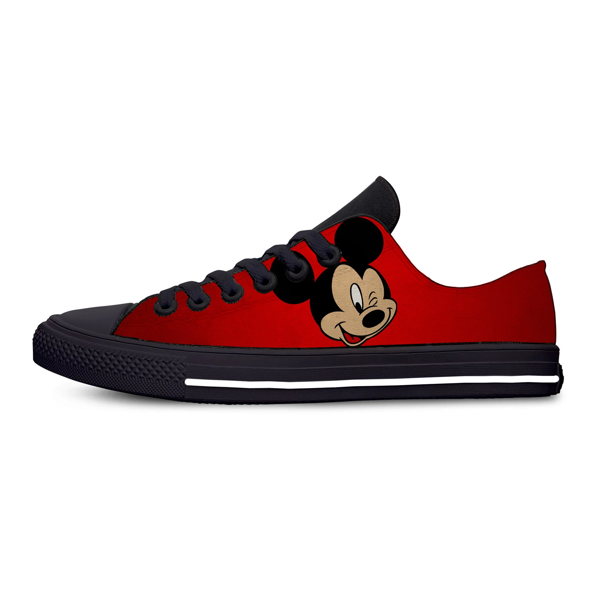 2019 New Mickey Shoes Women Print Top Lightweight Low Classic Breathable Fashion Canvas Man Mouse Sneakers | Обувь