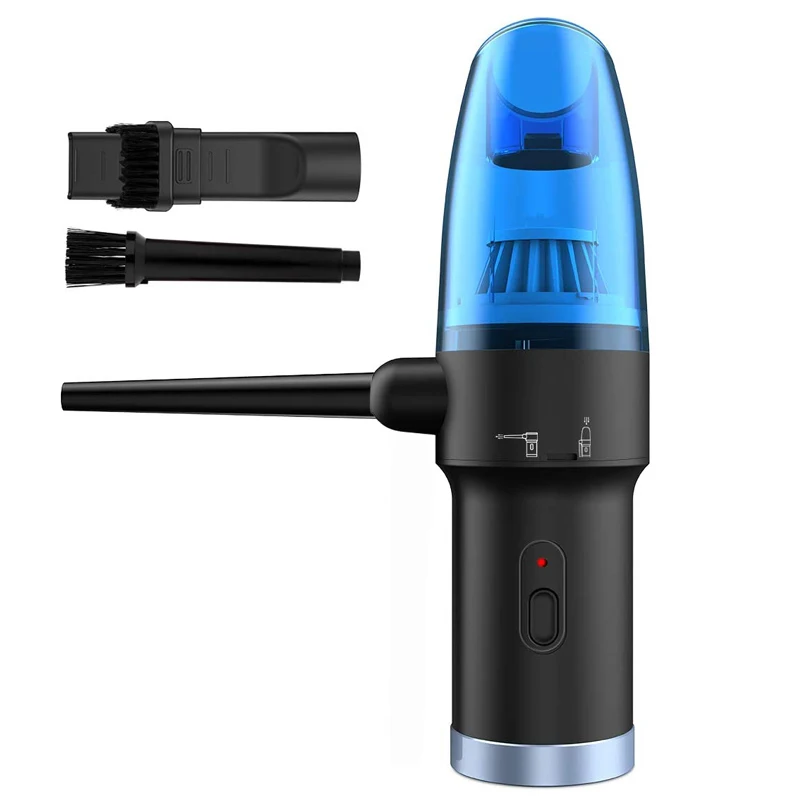 

Upgraded Cordless Electric Compressed Air Duster-Blower & Vacuum 2-in-1, Replaces Canned Air Spray Cleaner for Computer Keyboard