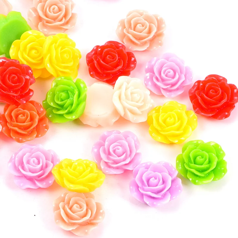 100 штук пакет смешанных цветов ABS искусственный цветок полукруглые жемчужные