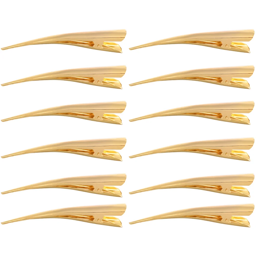 

12Pcs Salon Sectioning Metal Hairpins Hair Clips for Styling and Hair Coloring