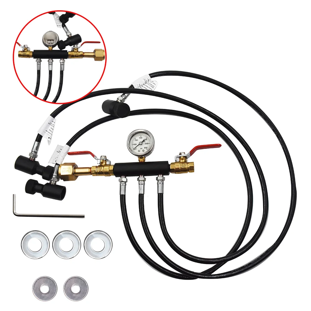 

High Pressure Hose CO2 Fill Station For Filling SodaStream Tank CGA320 Soda Club