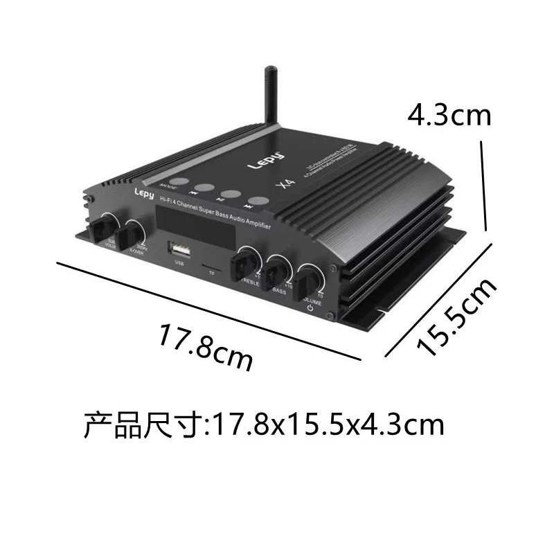LP-X4 четырехканальный усилитель 5 0 Bluetooth коаксиальный волоконный входной сабвуфер