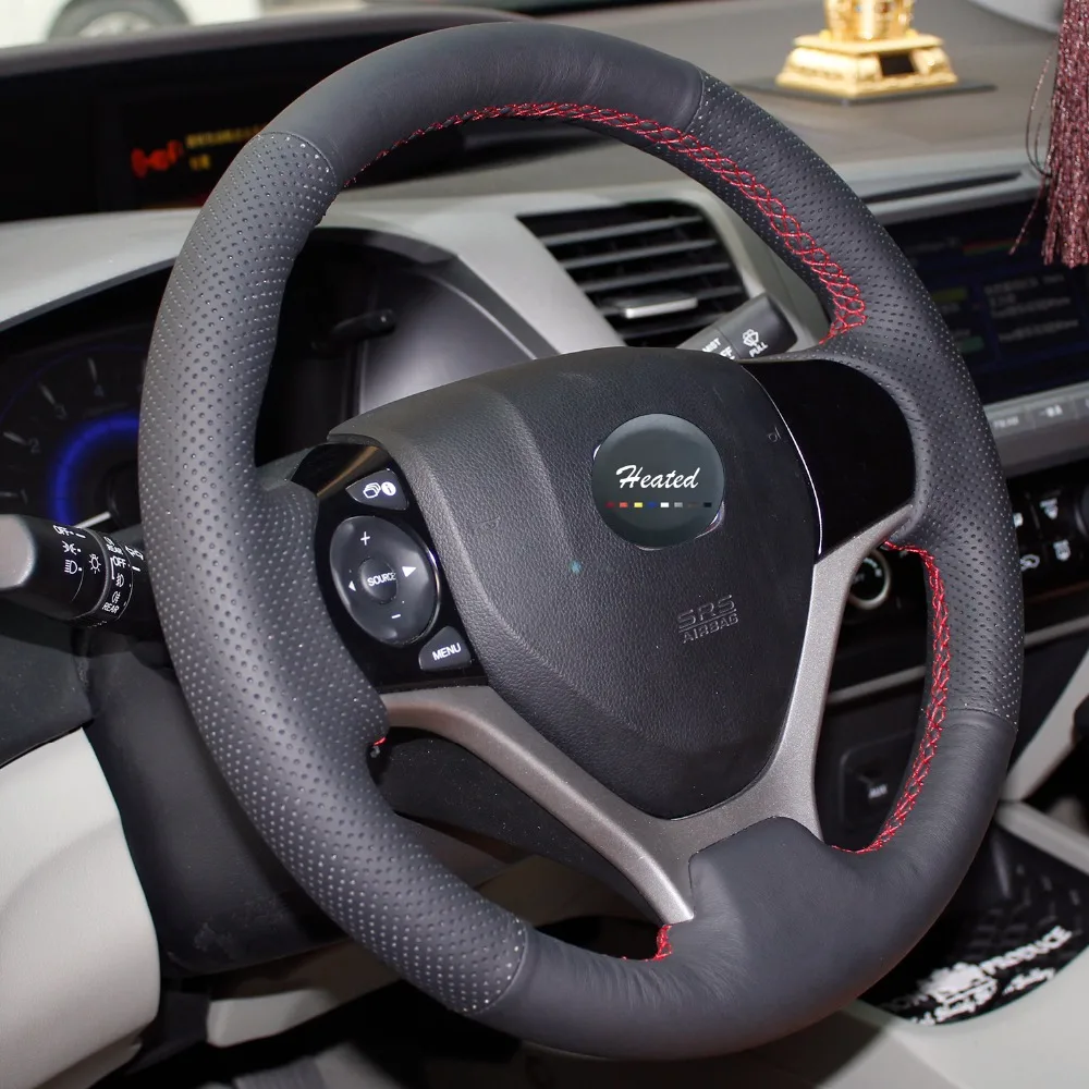Чехол на руль из натуральной кожи оплетка для honda civic 2009 | Автомобили и мотоциклы