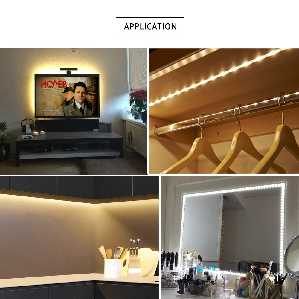 DC 5V светодиодный ТВ Кухня лампа USB светильник Шанд развертки движения Подсветка