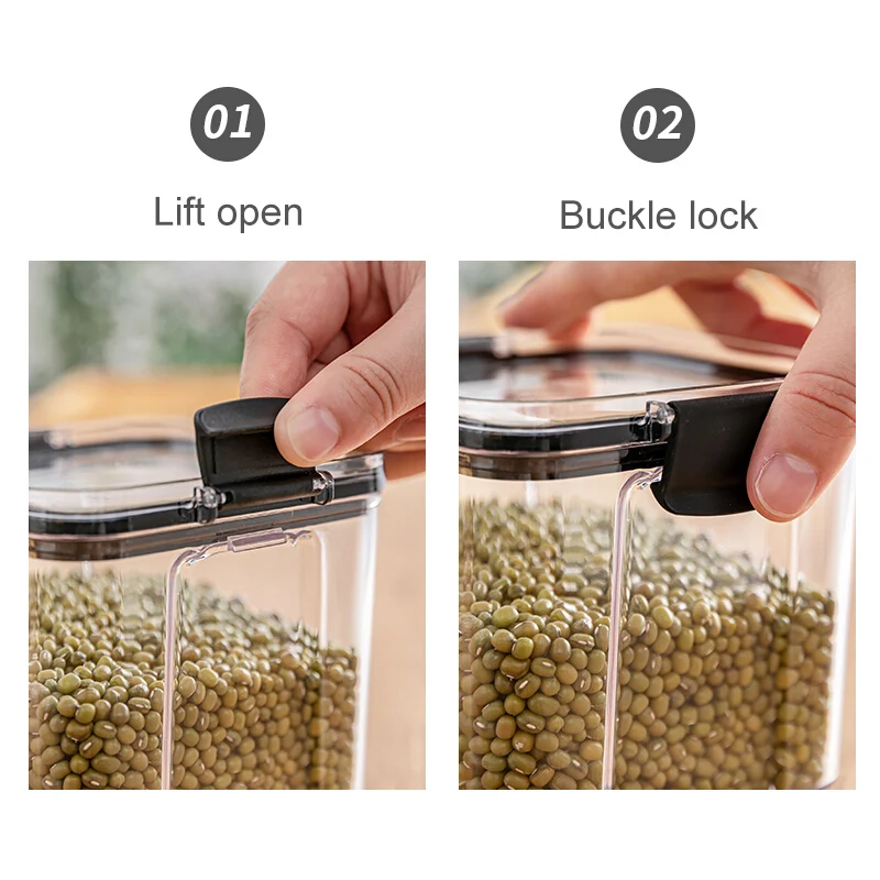 Пластиковые контейнеры для хранения пищевых продуктов герметичные банки