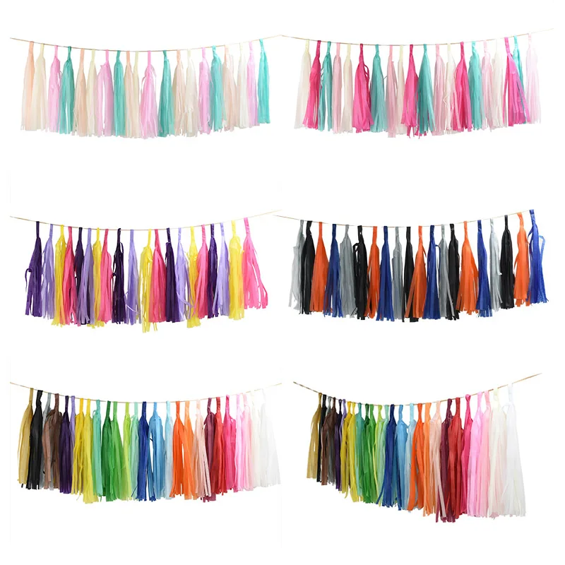 15 шт. гирлянда сделай сам с кисточками 3 цвета | Дом и сад