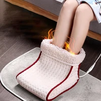 40hotelectric foot warmer boot shape fast heating high security 5 temperature settings electric feet heating pad for home offic