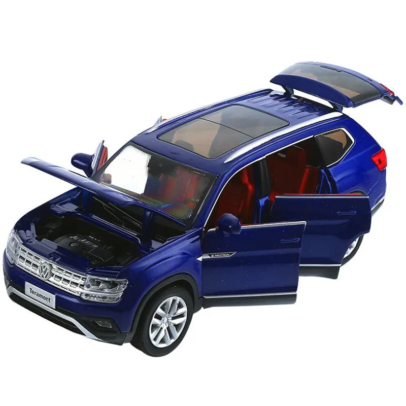 Металлическая Игрушечная машина Volkswagen Touran 1:32 модель внедорожника со светильник