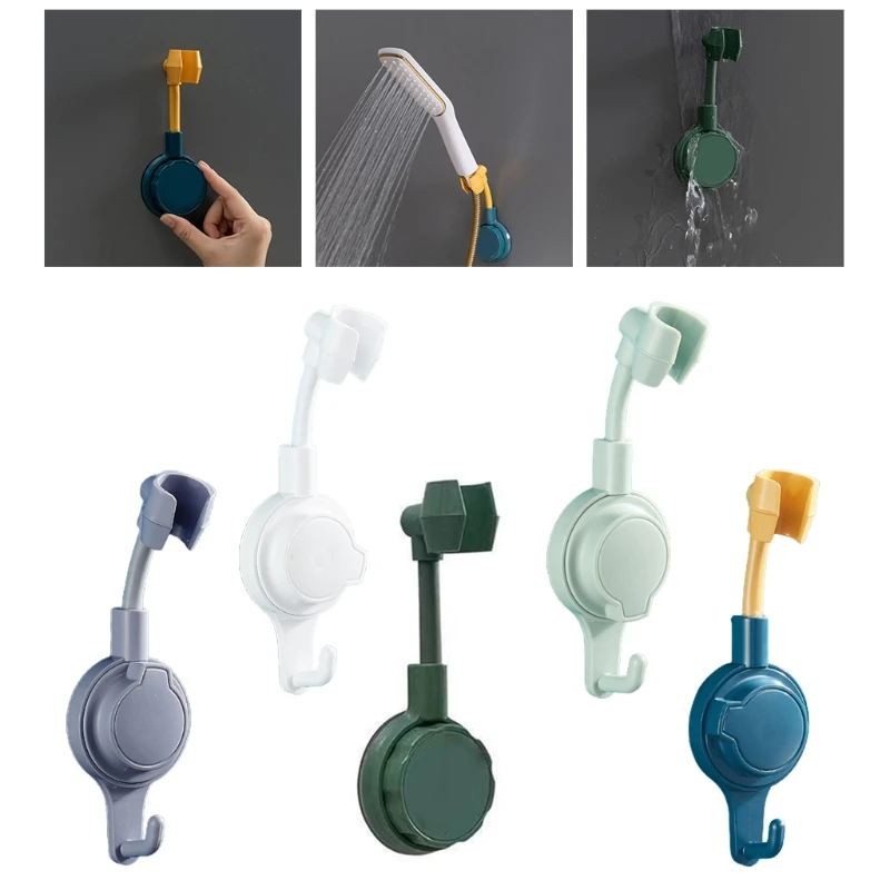 

Suction Cup Shower Head Holder Handheld Showerhead Bracket Adjustable Shower Holder Removable Handheld Showerhead