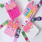 Новые популярные Пузырьковые игрушки-антистресс, модные сумки через плечо, декомпрессионный Кошелек для монет, милые сумки-мессенджеры для девочек, игрушка-антистресс