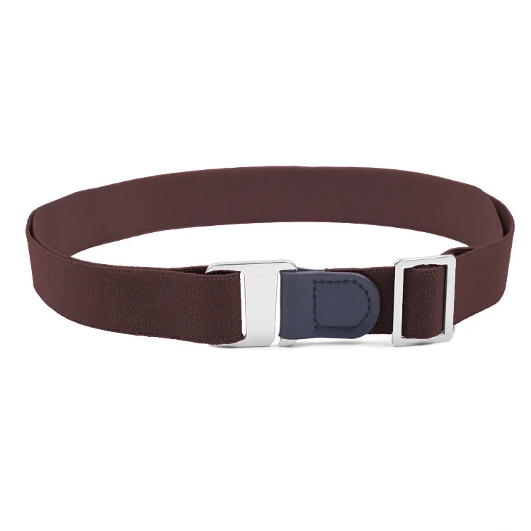 Эластичный ремень без застежки с пряжкой для мужчин и женщин невидимый джинсов