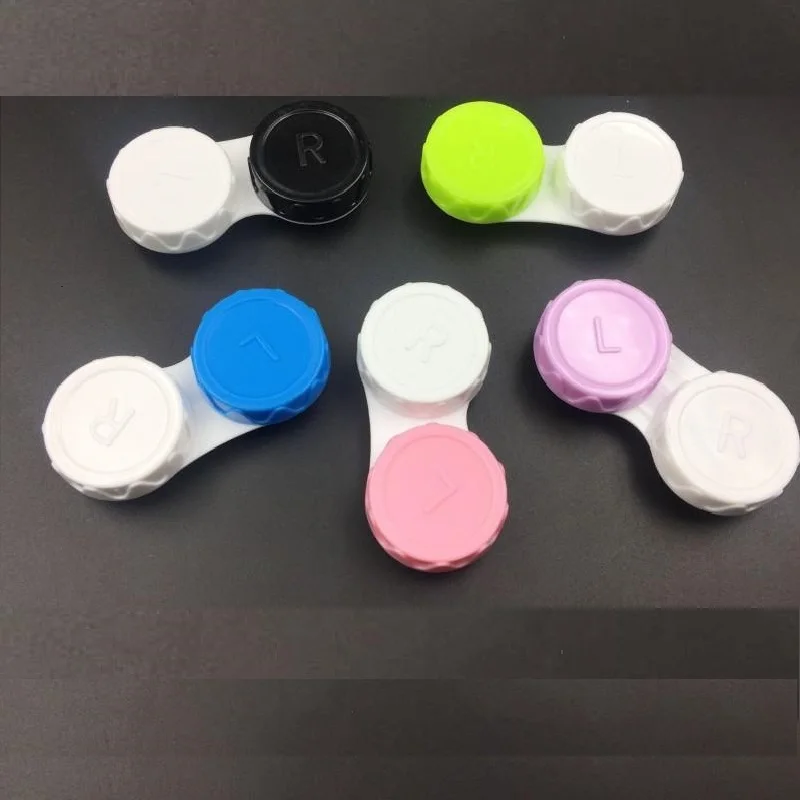 1 шт для контактных линз L + R Чехлы хранения держатель замачивания контейнер очки