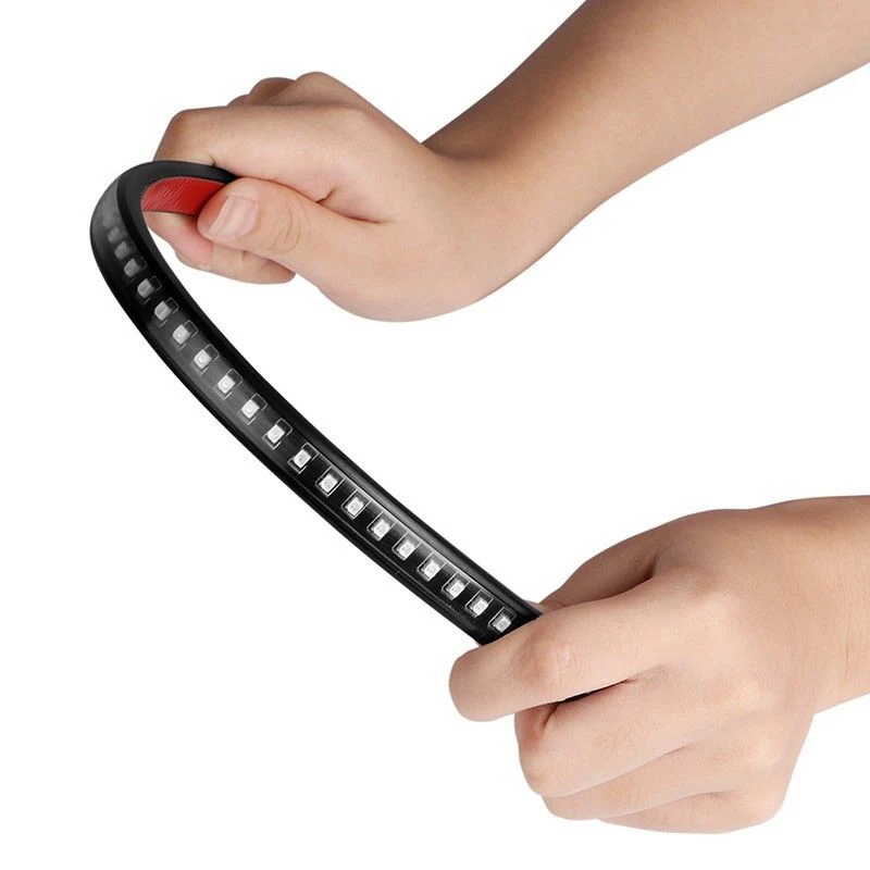 Плавный поворотный сигнал автомобиля светильник вая полоса номерного знака 3258