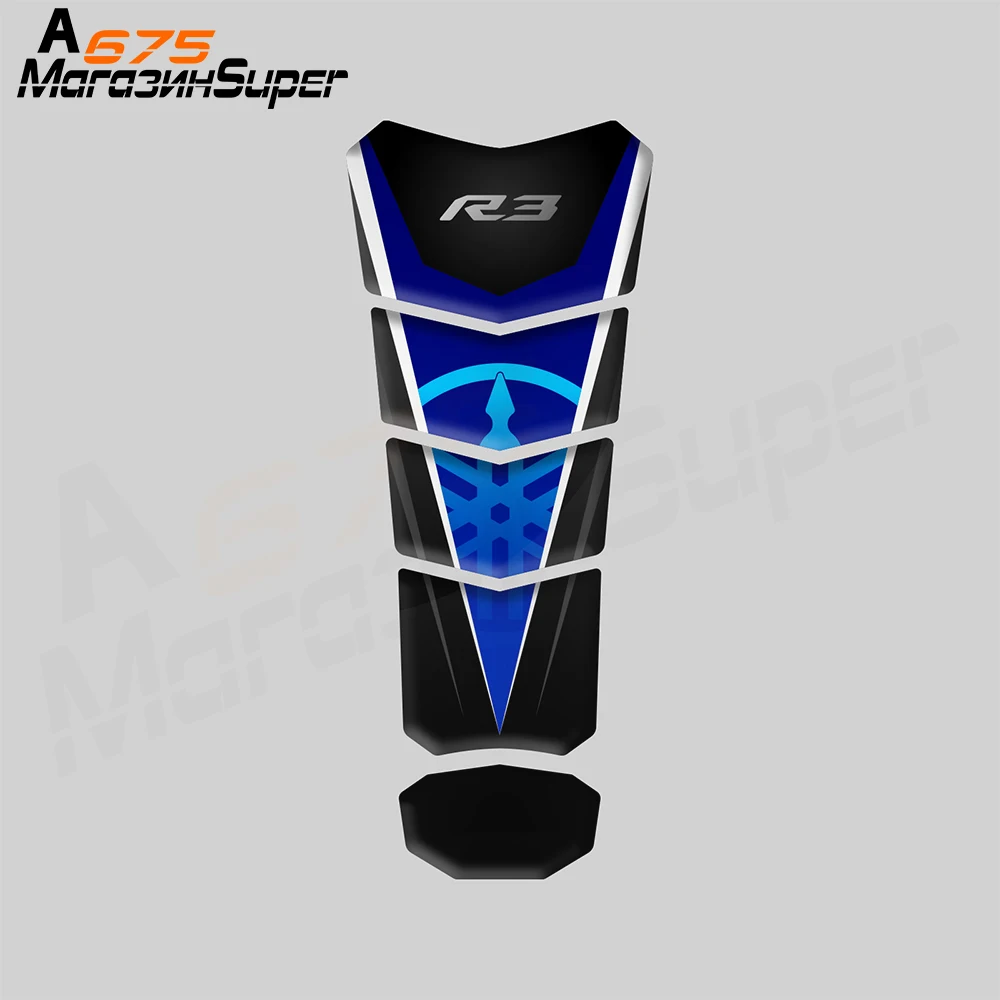 Светоотражающая 3d наклейка на бак топлива мотоцикла Yamaha YZF R25 R 25 R125 R3|Наклейки и