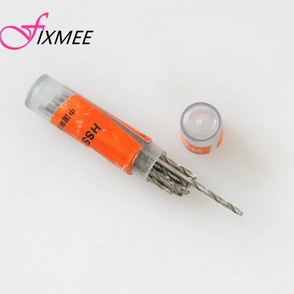 Высокоскоростные стальные спиральные сверла Fixmee 30 шт./компл. Micro HSS 0 8 мм с прямым