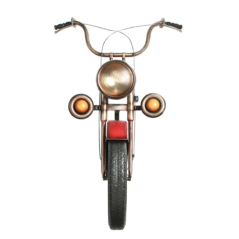 

AMERICAN INDUSTRIAL STYLE MOTORCYCLE WALL DECO CREATIVE METAL BAR THREE DIMENSIONAL HANGING PENDANT RETRO HOME DECORATION