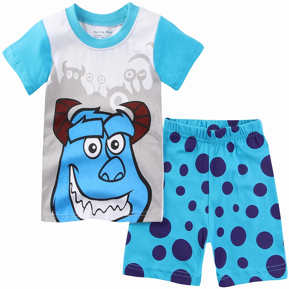 Monster Sullivan Set Толстовка с капюшоном для маленьких мальчиков с героями мультфильмов «Железный человек», «Капитан Америка», «Тор», «Халк», «Бэтмен», свитер Супермена, детская одежда с героями мультфильмов - Цвет: Monster Sullivan Set