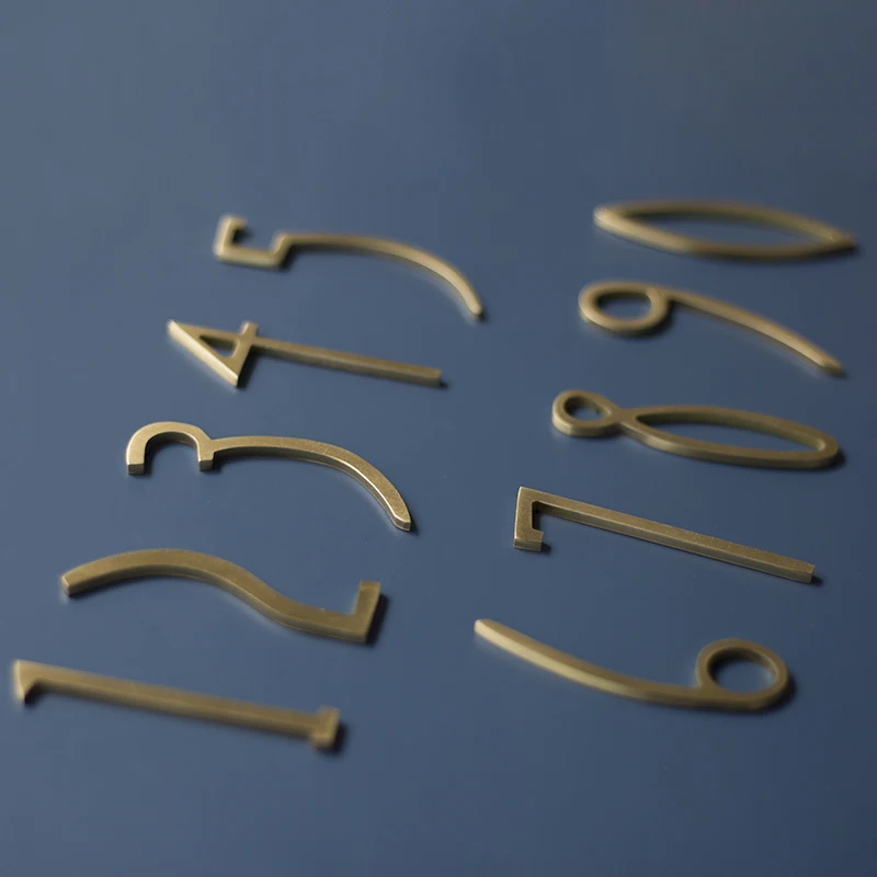 Золотые латунные цифры декоративные настенные номера дверей дверные тарелки для