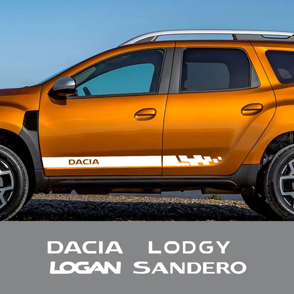 2 шт. автомобильные наклейки на дверь автомобиля Dacia Duster 1 0 Tce LPG Sandero Xplore Stepway Logan