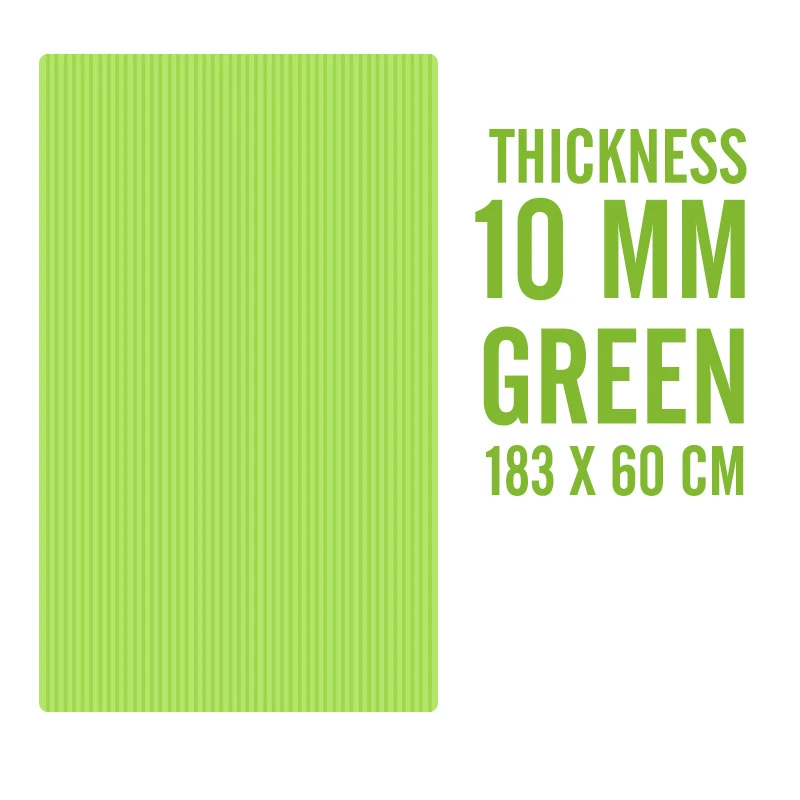 Track 10mm Green 183X60X15 мм Нескользящие коврики для йоги, для фитнеса, безвкусные, для пилатеса, гимнастики, упражнений, утолщенные, для фитнеса, спортивные коврики, поддерживающие DIY печать - Цвет: Track 10mm Green