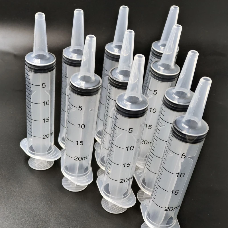 Большой пластиковый шприц для научных лабораторий 20 мл | Дом и сад