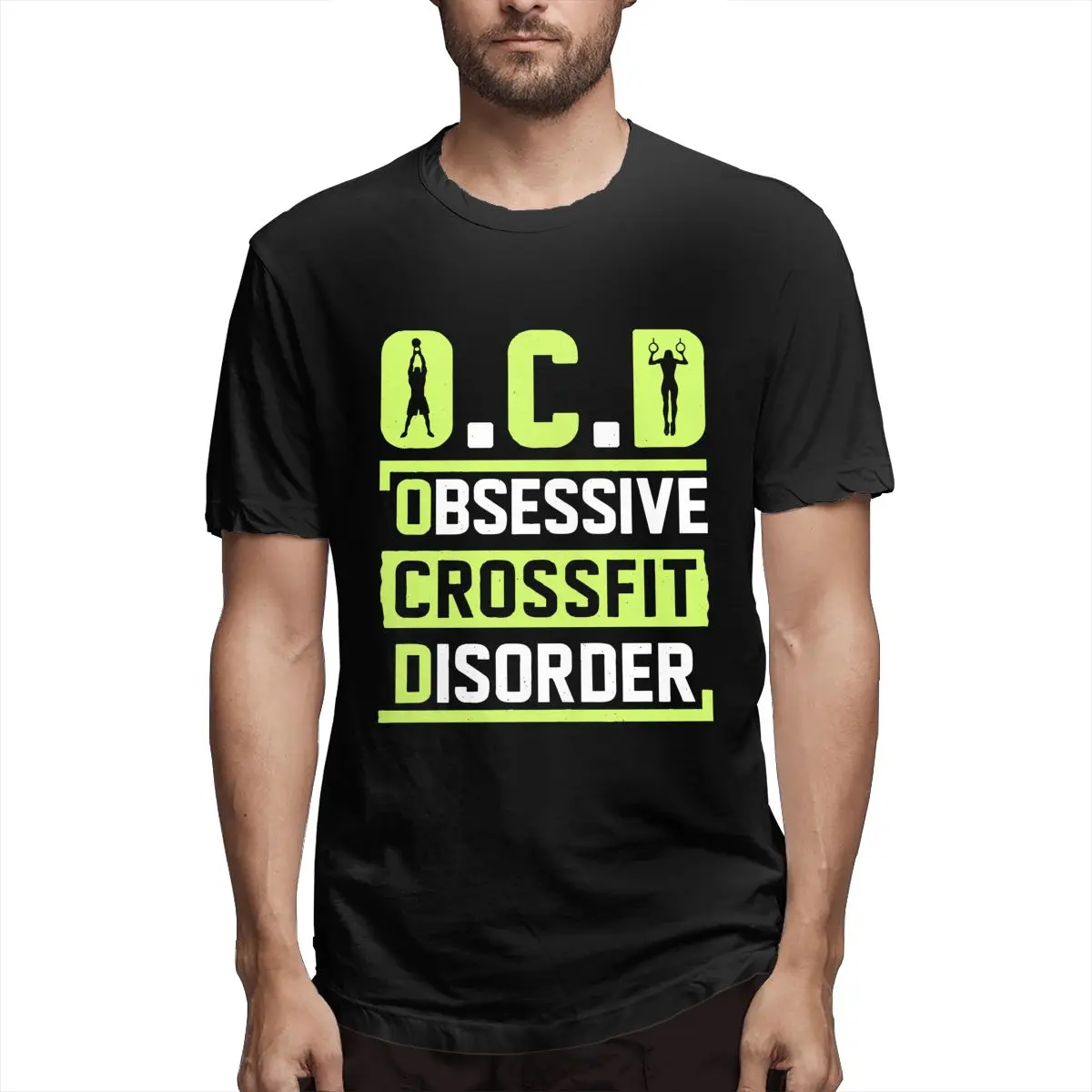 

OCD Obsessive Crossfit Disorder Funny Men T Shirts Novelty Tee Shirt Short Sleeve Gift Idea Clothes