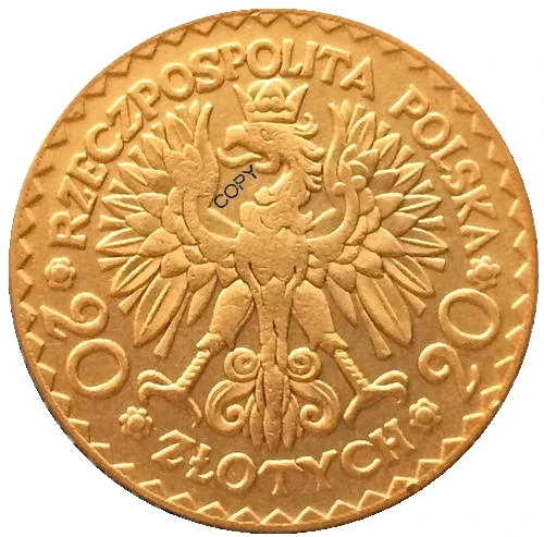 24 K позолоченные 1925 20 Zlotych копии монет Польши|poland jersey|coin changecoin operated coffee machines |