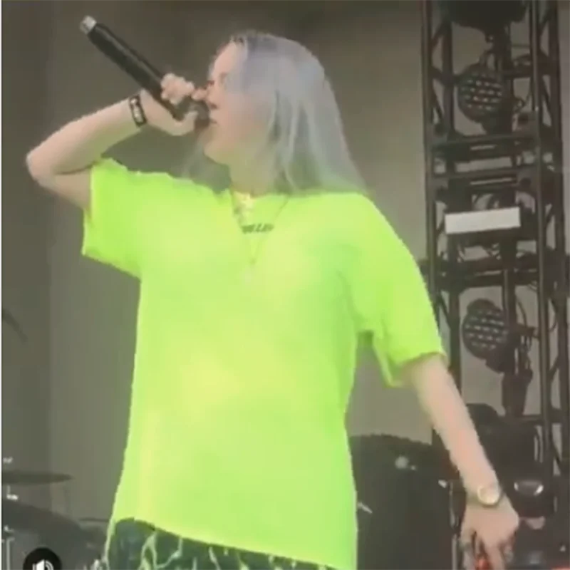 Billie Eilish Футболка мужская женская уличная одежда, футболки хип-хоп Музыка Billieeilish футболка размера плюс футболки одежда kanbap1992