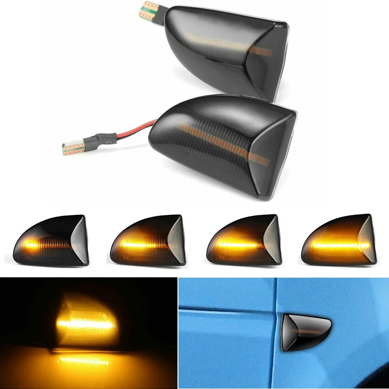 Светодиодный желтый габаритный светильник для автомобиля боковой Динамический