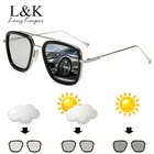 Очки солнцезащитные мужские в металлической оправе, Классические поляризационные фотохромные, в стиле стимпанк, Тони Старк, Железный человек