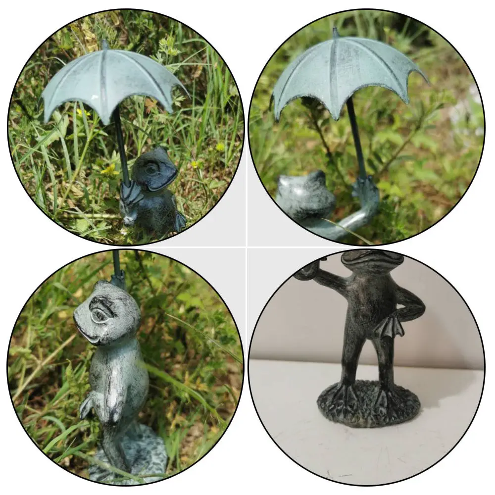 

1pc Creative Frogs Desktop Decor Chic Resin Frogs Ornament Desktop Adornment