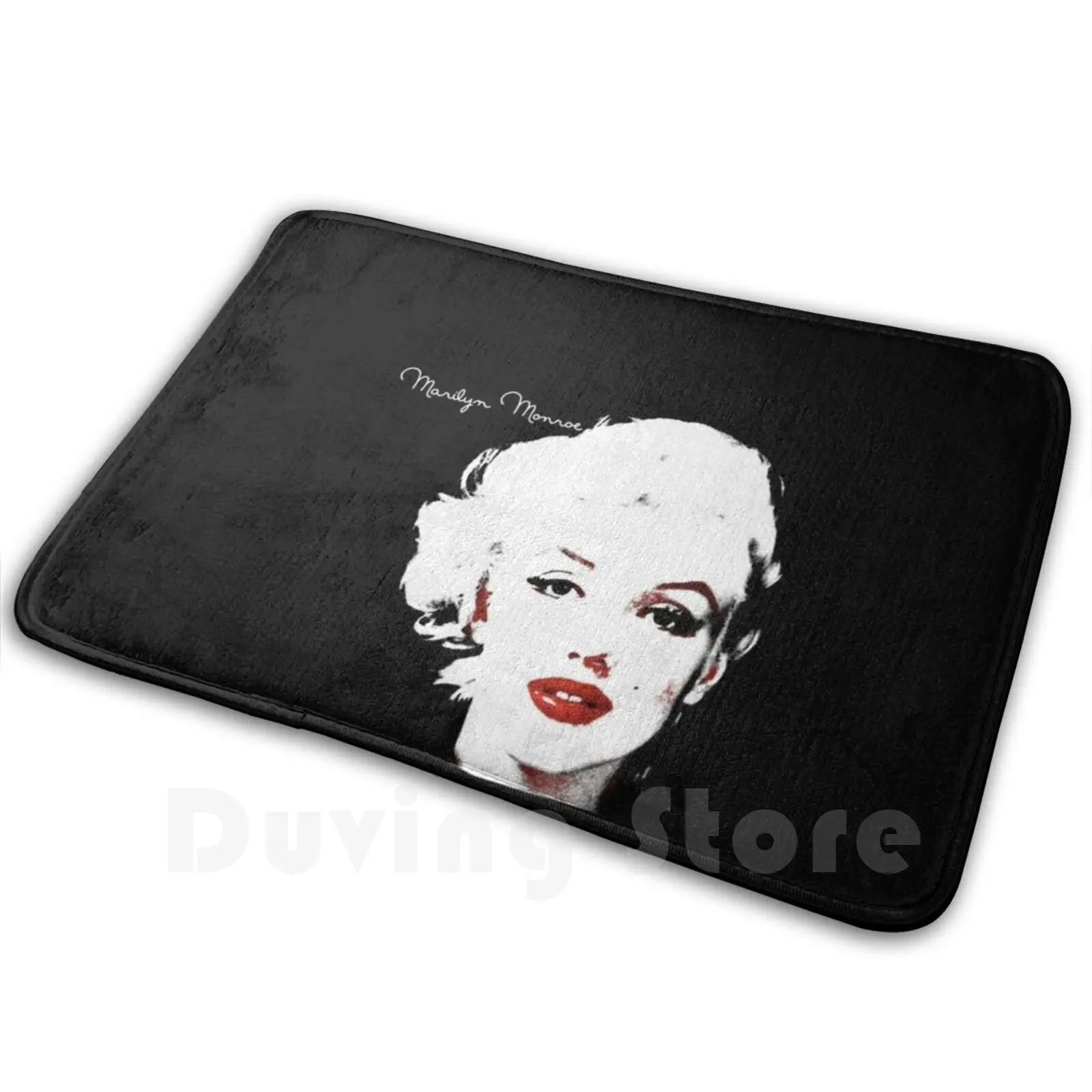 

Marilyn Monroe In Black Carpet Mat Rug Cushion Soft Marilyn Monroe Old Hollywood Hollywood Royalty Christmas Gift